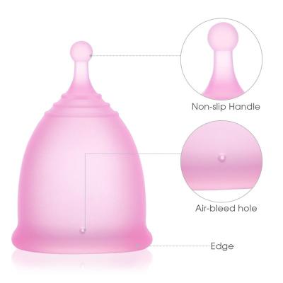 China Silica gel imported from Germany factory supply direct silicone folding menstrual cup for women period cup for sale