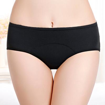 China Wholesale Antibacterial Washable Women's Period Proof Comfortable Menstrual Panties 4 Layers Leak Panties for sale