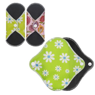 China Woman Comfortable Good Quality Sanitary Bamboo Cloth Reusable Menstrual Pad for sale