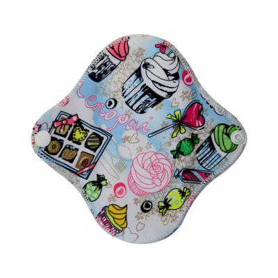 China Bamboo Comfortable Waterproof Washable Menstrual Panty Cloth Reusable Period Pad Sanitary Pad for sale