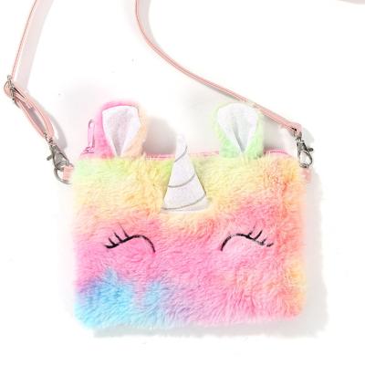 China 2022 New PORTABLE Kids Girls Shoulder Keys Cute Valentine's Day Exquisite Unicorn Animals Messenger Bag Kids Gifts For Friends for sale