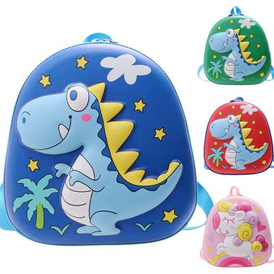 China New Cartoon Dinosaur Eggshell Waterproof Backpack 2022 New Kindergarten Set Lost Schoolbags For Boys for sale