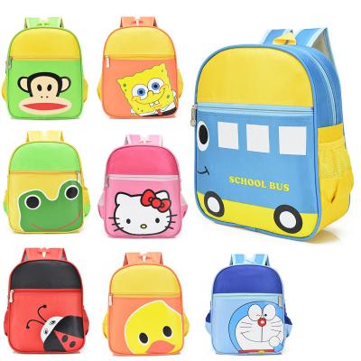 China 2022 New Kindergarten Kindergarten 2022 New Waterproof Middle Class Schoolbag Logo Boy Girls Small Class Cartoon Backpack 3-5 Years Old for sale