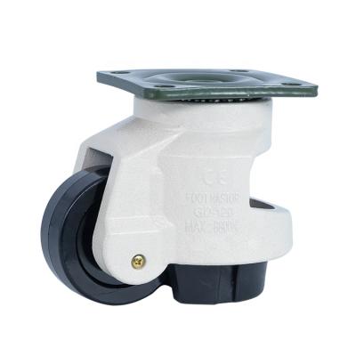 China Best Size Footmaster 120F Adjustable Quality Leveling Casters Wheel Level Adjustable Wheel Retractable Casters for sale