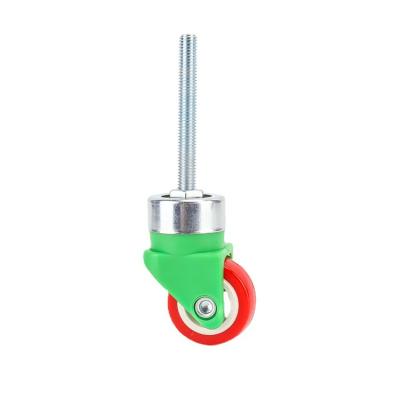 China Universal PIVOT M10*80 Glass Equipment Caster Caster Wheels Used On Glass Machine PU Wheel for sale