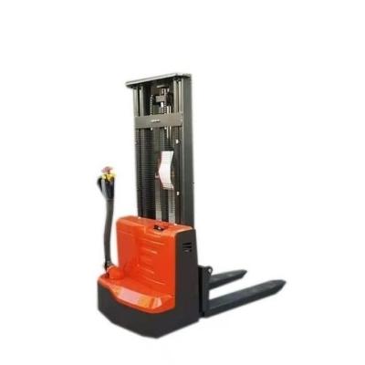 China Customized hotels factory price 2000kg electric hand forklift stacker truck electric walk behind pallet electric pallet jack full stac for sale