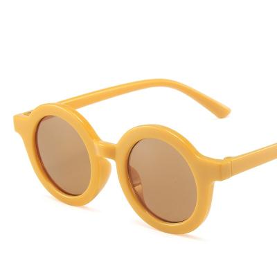 China Fashion sunglasses fashion china kids sunglasses boys girls round glasses UV400 glass sun glasses kids baby sunglasses lovely for sale