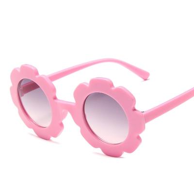 China Cute Cheap Black Fashion Sun Glasses Fashion Design Kids Children Flower Sun Glasses Baby Safe Sun Glasses 2021 for sale