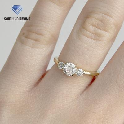 China FASHIONABLE Lab Developed Diamond Ring Jewelry Women's Diamond Ring For Wedding for sale