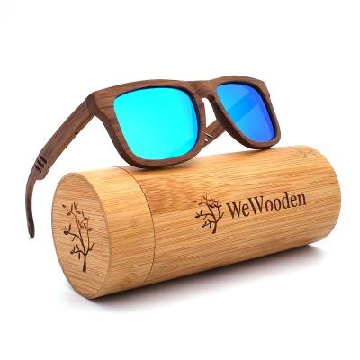 China Fashion Wooden Sunglasses Men Brand Designer Polarized Driving Walnut Sunglasses Wood Frame Lenses Oculos De Sol Feminino for sale