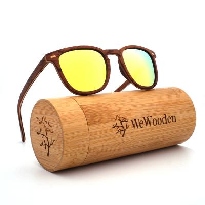 China Polarized Wooden Sunglasses Men Bamboo Sun Glass Pilot Women Brand Designer Original Wood Glasses Oculos masculino de sol for sale