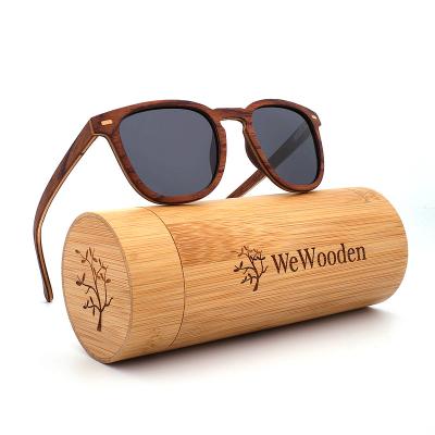 China New Handmade Natural Brown Sunglasses Men Women Brand Design Vintage Fashion Pilot Wood Lenses Polarized Glass Dropshipping for sale