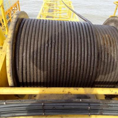 China Automatic Layout Drum Hydraulic Factory Steel Wire Rope Rope Winch For Offshore Rigs for sale