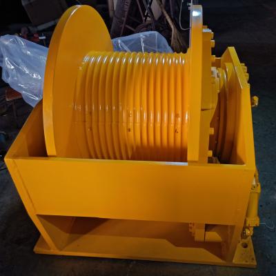 China High Efficiency 320KN Movable Electric Rope Winch , Grooved Drum Winch For Wire Rope Retraction for sale