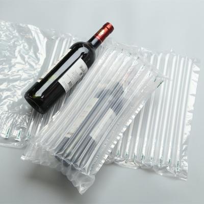 China Custom Protection China Supplier Inflatable Air Column Bag Packaging For 750ml Red Wine Bottle Manufacturer for sale