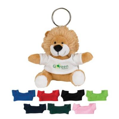 China Kids Toy Gift/Custom Lion Plush Stuffed Key Chain Collect/Mascots With Promotional T-shirt Key Ring Makers for sale