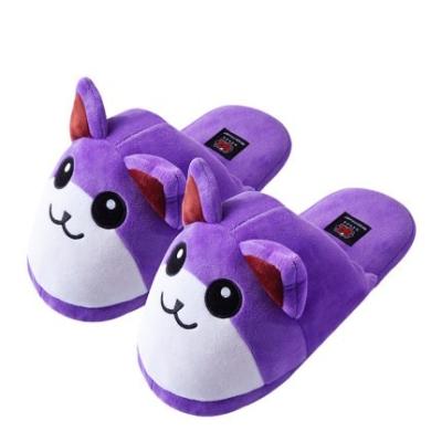 China Factory sale/promotion wholesale custom ladies plush slippers wool slippers home decoration/gifts/women slippers for sale