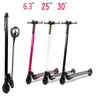 China 24v 250W High Power Lightweight Foldable E-scooter 6.5 inch Electric Kick Scooter with LED Display and Signal Light for Adult 5inch for sale