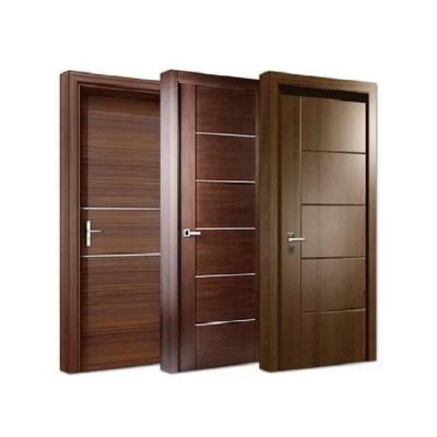 China MDF Board solid Wood veneer YALIG waterproof customized wooden interior door modern design interior home doors for sale