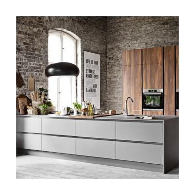 China Waterproof Modern Design Matte Style Smart Kitchen Wall Cabinet with Durable Door Panel for sale