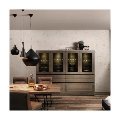 China Waterproof Fireproof Luxury Laminate Kitchen Storage Cabinet for Villa Renovation for sale