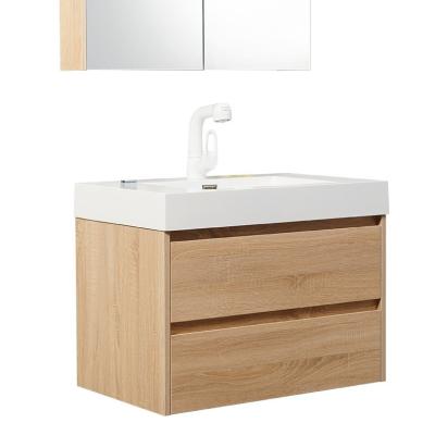 China Rectangle Modern Design American Style Luxury Wood Wall Mounted Bathroom Cabinet Vanity for sale