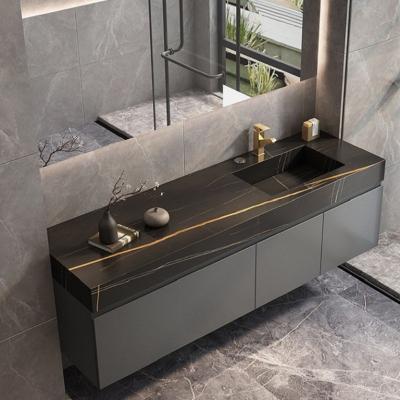 China Modern Classic Style Floating Vanity Bathroom Vanity Cabinet with Customized Width for sale