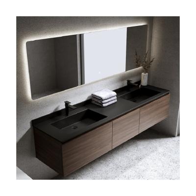 China Bathroom Vanity Introduces Stylish Wall Mounted Double Sink Vanity for Your Bathroom for sale