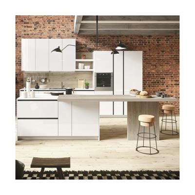 China YALIG Modern High Gloss Lacquer Keukenkast Op maat voor Keuken Rack Schapopslag Te koop