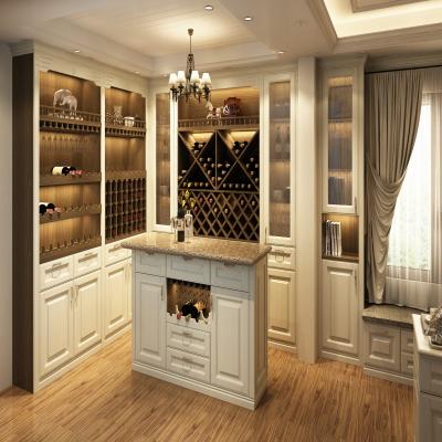 China MR HDF Euro-Stil Möbel für die Privatunterkunft Luxus Weinbar Schalter High End Modern Home Bar Rack Wein zu verkaufen