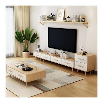 Chine Conception personnalisée acceptée Unité de télévision en bois de luxe contemporain avec cabinet de TV à vendre