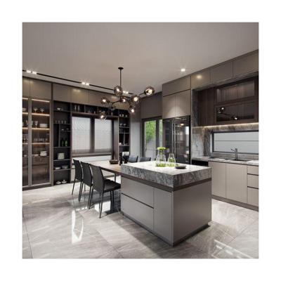 China Melamine Board Carcase Material YALIG's Latest Modern Design Customized Kitchen Cabinets for sale