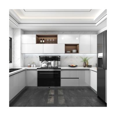 China Australia Design Gabinete de cocina modular con encimera de borde relajado y diseño de punta en venta