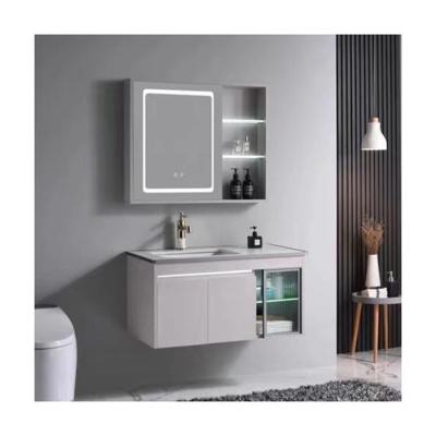 China Customized Color 60 Inch Single Sink Teak Wood Bathroom Vanity featuring MDF Carcase for sale