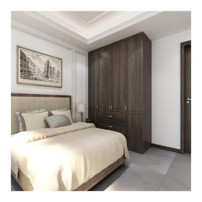 China High End Melamine Baseboard Wardrobe Closet for Luxury Hotel Villa Apartment Project for sale