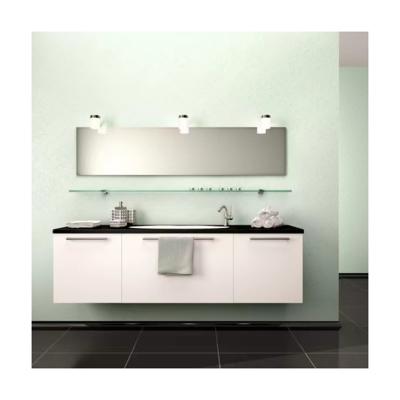 China Wandmontierte Smart Home Pvc-Speicher Badezimmer Spiegel Schränke mit Led Light Vanity Combo zu verkaufen