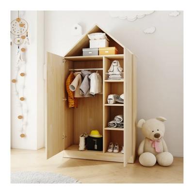 China Modern Style MDF Wooden Kid Fixable Design Bedroom Wardrobe with Smart Storage Closet for sale