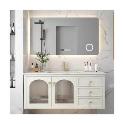 China Design High End Bathroom Vanity with Modern Bathroom Cabinets and Basin Included for sale