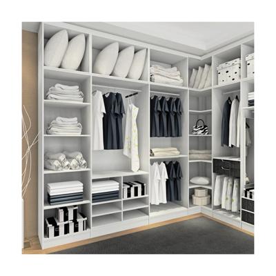 China Schlafzimmermöbel Moderne kleine L-Form Walk in Closet Schrank für Schlafzimmer Lösung zu verkaufen