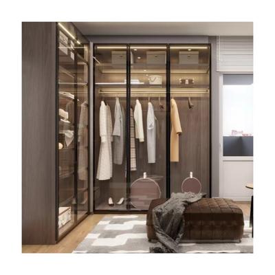 China Contemporary Style Wooden Wardrobe for Modern Customized Color Bedroom Furniture for sale