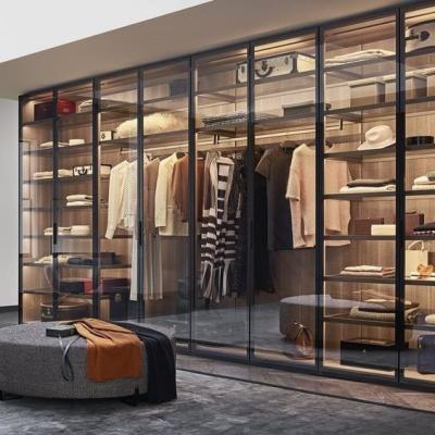 China Muebles de dormitorio contemporáneos Armario personalizado Armario de ropa almacenamiento con servicios personalizados en venta