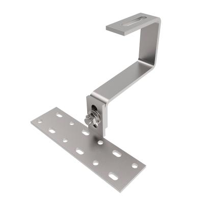 China SUS304 304 Stainless Steel Solar Mount Roof Ceramic Tile Hook Adjustable for sale