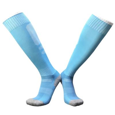 China Able Men's Breathable Sports Custom Logo Crew Anti Slip Football Soccer Grip Sports Breathable Compression Socks for sale