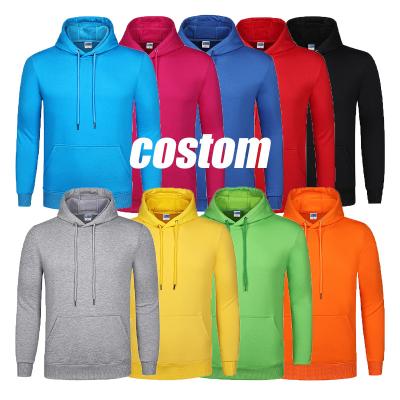 China Custom Printing Embroidery Logo Cotton Hoodies Wholesale Warm High Quality Men's Cotton Pullover Hoodies QUICK DRY for sale