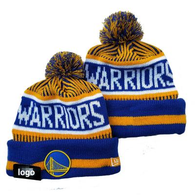 China COMMON Laker Ops All Team Fans Beanies Classical Cuff Pom Pom Beanie Hat With Logo Best Quality Knitted Basketball Hats for sale