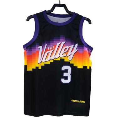 China Hot Suns #1#3#13 Mesh Breathable Cloth Press Basketball Tank Top Fitness Basketball Sports Wear High Quality Mesh Basketball Uniform for sale