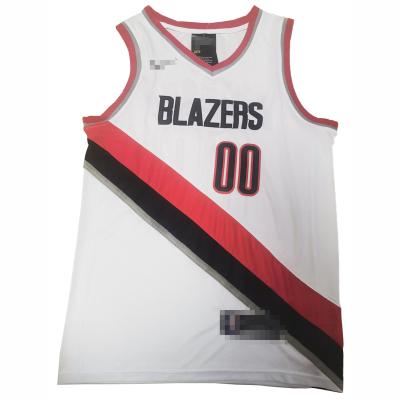 China Breathable Portland Basketball Jersey Embroidered Mesh Basketball Uniform Mccollum #3 Lillard 0# Anthony 00# Fitted Sports Wear for sale