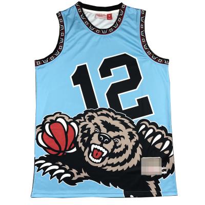 China Bibby #10 Morant #12 Grizzlie Team Basketball Jersey Hardwood Classical Breathable Basketball Uniform Embroidered Mesh Sports Wear for sale