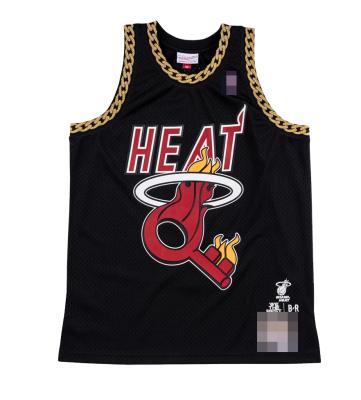 China #13 Adebayo Butler #22 Wade#3 Miami Breathable Basketball Tank Top Embroidered Mesh Basketball Uniform Best Quality Basketball Wear for sale