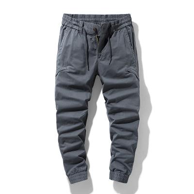 China High Quality Stacked Fashion Autumn Jogger Pants For Men QUICK DRY Pure Cotton Men's Cargo Pants Trousers for sale